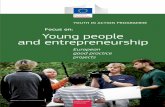 NC-30-12-585-EN-C Focus on: Young people and entrepreneurship · Encourages young people’s active citizenship, participation and entrepreneurship by supporting exchanges, initiatives