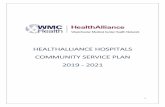 HEALTHALLIANCE HOSPITALS COMMUNITY SERVICE PLAN … · Kingston, NY 12401 845.334.4916 Fgarcia@hahv.org ... community health survey to supplement the Regional Community Health Assessment