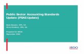 Public Sector Accounting Standards Update (PSAS Update) · o PSAB Introduction, PS 1300 Government Reporting entity, PS 2500, 2510 Consolidation, PS 3041 Investments, PS 3050 Loans,