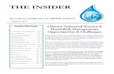 THE INSIDER · 2020-07-01 · THE INSIDER An exclusive publication for ASFPM members —September 2015 Climate-Informed Science & Flood Risk Management: Opportunities & Challenges
