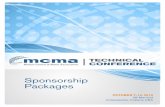 Sponsorship Packages - Motion Control Online · 2019-05-03 · Lanyard Sponsor MCMA attendees wear individually branded lanyards at the event. Have your logo appear prominently alongside
