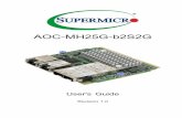 AOC-MH25G-b2S2GAC-MHIE -m1CG ER IB GbE SIM Mellano® ConnectX -4 PI Intel i10 SFP Gb/port) R (1Gbport).622" mm) .428" .08mm) 19 AC-MHG -bSG GbE SIM Broadcom ®C M57414 Intel i50 SFP