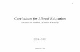 Curriculum for Liberal Education - pathways.prov.vt.edu · Because the Curriculum for Liberal Education is a “living curriculum,” there will be some changes from year to year.