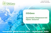 gvSIG a real tool for GIS technicians...2011/09/16  · FOSS4G This presentation is available as editable ODP (2.4MB) and PDF (1.1MB) GWF 2011 – Hyderabad, India OSGeo - Spatially