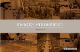 Investor Presentation - Trican Well Service...Investor Presentation March 2015 This document contains statements that constitute forward-looking statements within the meaning of applicable