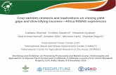 Crop varieties research and implications on closing yield gaps and … · 2017-12-18 · Crop varieties research and implications on closing yield gaps and diversifying incomes—Africa