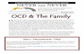 A Newsletter Dealing with Obsessive Compulsive Disorder NEVER … Summer.pdf · 2018-04-30 · NEVER say NEVER In the midst of the seemingly endless storm, look to the promise of