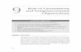 9 and Nongovernmental Role of Governments Organizations · This chapter presents the role of governments and NGOs in promoting sus-tainability. We start with the role of governments