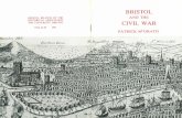 BRISTOL BRANCH OF THE AND THE HISTORICAL ASSOCIATION THE UNIVERSITY, BRISTOL CIVIL WAR · 2019-05-23 · Neutralism in the English Civil War 1642-1646', Oxford D.Phil., 1957. David