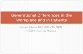 Generational Differences in the Workplace and in …...Millennials Prefer to communicate through e-mail and text messaging Prefer webinars and online technology to traditional presentations