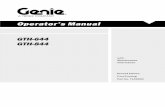 Operator's Manualmanuals.gogenielift.com/Operators/english/T109021.pdf · 2013-04-19 · Operator's Manual Second Edition † First Printing 12 GTH-644 † GTH-844 Par Not T109021