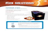 HAWKER FLEX...HAWKER® FLEX™ batteries are the newest product in the HAWKER ® solutions portfolio. • Multi-shift • Production areas • Retail stores and membership warehouses