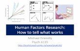Human Factors Research: How to tell what workseuclid.psych.yorku.ca/www/psy6135/lectures/HumanFactors.pdfGraph perception: Elementary perceptual tasks 23 Cleveland & McGill (1984)