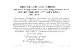 GREENBRIER HIGH SCHOOL Arkansas …...GREENBRIER HIGH SCHOOL Arkansas Comprehensive School Improvement Plan SUPERVISOR REVIEW COPY ONLY 2014-2015 The mission of Greenbrier High School