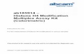 (Colorimetric) ab185914 – Multiplex Assay Kit …...Abcam’s Simple, Histone reliable, H4 and Modificationconsistent assay Multiplex conditions. Assay Kit (Colorimetric) ab185914