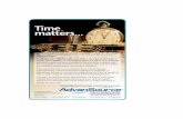 Time matters - AdvanSource Biomaterials Corporation matters... · 2011-05-20 · Time matters... TM We recognize partnership is more than just a word, it’s a way of doing business.