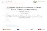 A strategic approach to adaptation in Europe · A Strategic Approach to Adaptation in Europe Samuel Fankhauser a, b and Raluca Soare b a Grantham Research Institute and Centre for