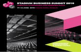 STADIUM BUSINESS SUMMIT 2010 · 2016-12-20 · THURSDAY 17 JUNE 2010 08.30 REGISTRATION AND COFFEE Sponsored by Payment Solution 09.00 Welcome to Stadium Business Summit 2010 Ian