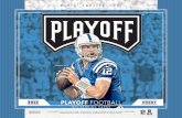 PLAYOFF FOOTBALL - chicagolandsportscards.com · • Playoff Football makes its triumphant return for 2016 with tons of unique content! Look for 1 Autograph, 1 Memorabilia card, 12