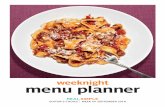 weeknight menu planner - Real Simple · Dividing evenly, top with the ham, tomatoes, mozzarella, oregano, and ¼ teaspoon each salt and pepper. Broil until the cheese is melted, 2