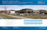 > S ACE High Image Lehi Flex Warehouse · 2019-01-08 · FOR LEASE > INDUSTRIAL SPACE High Image Lehi Flex Warehouse 401 SOUTH 850 EAST SUITE B-3, LEHI, UTAH, 84043 Colliers International