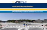 CONCRETE ROUNDABOUTS - EUPAVE€¦ · concrete roundabouts n why choose a concrete pavement for a roundabout ? n design of roundabouts in jointed and continuously reinforced concrete