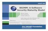 BSIMM: A Software Security Maturity Model2009/02/23  · Click to edit Master title style OWASP 6 Software security common sense Software security is more than a set of security functions