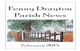 Fenny Drayton Parish News · 2015-04-22 · February 2015. 2 HOUSE MAINTENANCE References on request First Class Job Guaranteed Pensioner Friendly Services Contact Mario on: 07849