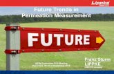 Future Trends in Permeation Measurement · 1. Traditional permeation measurement needs a) Safety related requirements - Regulatory compliance Food Safety and product shelf life are