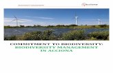 BIODIVERSITY MANAGEMENT³n-d… · 2. INTEGRATION OF BIODIVERSITY INTO THE COMPANY'S MANAGEMENT ACCIONA has a specialised Environment and Biodiversity unit within the organisation