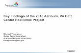Key Findings of the 2015 Ashburn, VA Data Center ... · • Law enforcement personnel should engage industry stakeholders to facilitate training and education on fiber routes and