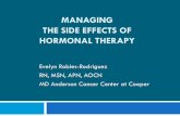 Managing the Side Effects of Treatment the... · 2015-07-31 · Hormonal therapy is an important part of therapy for some women The side effects of hormonal therapy can be managed