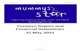Trustees Report and Financial Statements 31 May 2014€¦ · Business Plan Mummy’s Star 2014-2016 Page 4 of 19 1: Executive Summary Mummy’s Star is a registered charity (No. 1152808)