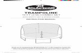 TRAMPOLINE - Bouncekingbounceking.co.za/wp-content/uploads/2019/07/10-FOOT... · 2019-07-19 · trampoline safety instruction placard 1 a upper frame tube with foam 4 b lower frame