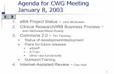 AAgenda for CWG Meeting genda for CWG Meeting January 8, … · 2003-01-21 · 55 Messages—Web Services A message is an XML file sent and received by a computer A message may have