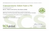 SCS Global Services Caesarstone Sdot-Yam LTD · 2017-02-11 · Caesarstone Sdot-Yam LTD PRE-CONSUMER For the following product(s): This product meets all of the necessary qualifications