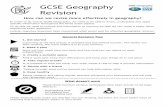 GCSE Geography SWB Geography Revision€¦ · GCSE Geography Revision How can we revise more effectively in geography? In order to do well at GCSE Geography, we need to be able to
