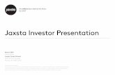 Jaxsta Investor Presentation - Amazon S3 · 2019-04-30 · Jaxsta Investor Presentation 2019 Jaxsta ® Ltd 6 Financing History of the Company › Founded early 2015 as a private company