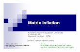 Matrix Inflation - University of Michiganmctp/SciPrgPgs/events/2011/NCHU/talks/...Matrix Inflation Amjad Ashoorioon (Uppsala University) In collaboration with Hassan Firouzjahi (IPM)
