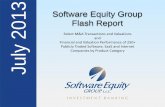 Software Equity Group July 2013 Flash Report - Sandhillsandhill.com/wp-content/files_mf/seg_monthly_flash_report_july_201340.pdf · Jun-17-2013 Professional Diversity Network LLC