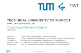 TECHNICAL UNIVERSITY OF MUNICH · Final presentation Preprocessing Process Tokenisation • Chunk text into small pieces of tokens Stop words removal • Some words are overwhelmingly
