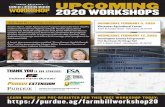 Farm Bill Workshop Flyer 2020 - Purdue Agriculture · 2020-01-23 · WORKSHOP Vincennes Agricultural Center 4207 N Purdue Road • Vincennes, IN 47591 WEDNESDAY, FEBRUARY 5, 2020