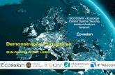 ECOSSIAN - European Control System Security Incident ... · This project has received funding from the European Union’s Seventh Framework Programme for research, technological development