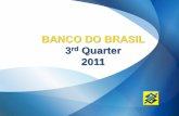 BANCO DO BRASIL 3rd Quarter - PÃ¡gina Inicial · 3Q10 4Q10 1Q11 2Q11 3Q11 Insurance Income - R$ million Insurance Ratio* - % 28.6 33.6 30.4 33.7 35.9 3Q10 4Q10 1Q11 2Q11 3Q11 Revenue