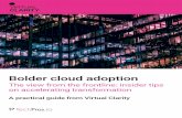 Bolder cloud adoption · experience, and to delve deeper into the common issues faced by CIOs, CTOs and their C-suite peers, ... Legacy & compliance vs agile innovation “GDPR and