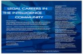 dni.gov · LEGAL CAREERS IN THE INTELLIGENCE COMMUNITY WHAT WE DO The intelligence community s (ICs) mission i to collect, analyze and deliver foreign intelligence and counterintelligence