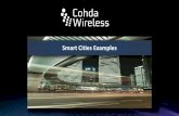 Smart Cities Examples - Cohda Wireless · The cities of the future need to be connected, supporting collaborative technology to make them safer and more productive. Cohda’s Smart