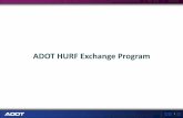 ADOT HURF Exchange Program...• Aug 2017 – ADOT District Presentation, North AZ COG TAC meeting • Nov 2017 – Director/Governor’s Office • ADOT has planned presentations/webinars