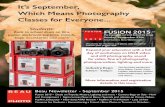 It’s September, Which Means Photography Classes for Everyone · my wanderlust nature; Destination Wedding photography was the answer for me. But it’s Fusion 2015 is being presented