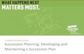 Business Succession Planning · and grow as organizational needs are ... Using Appreciative Inquiry (II) ... How to Choose the Leader (II) Putting the Plan into Action •Succession